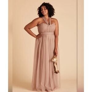 BIRDY GREY Christina Convertible Dress Maxi Sandy Mauve Plus Size 3X Bridesmaid